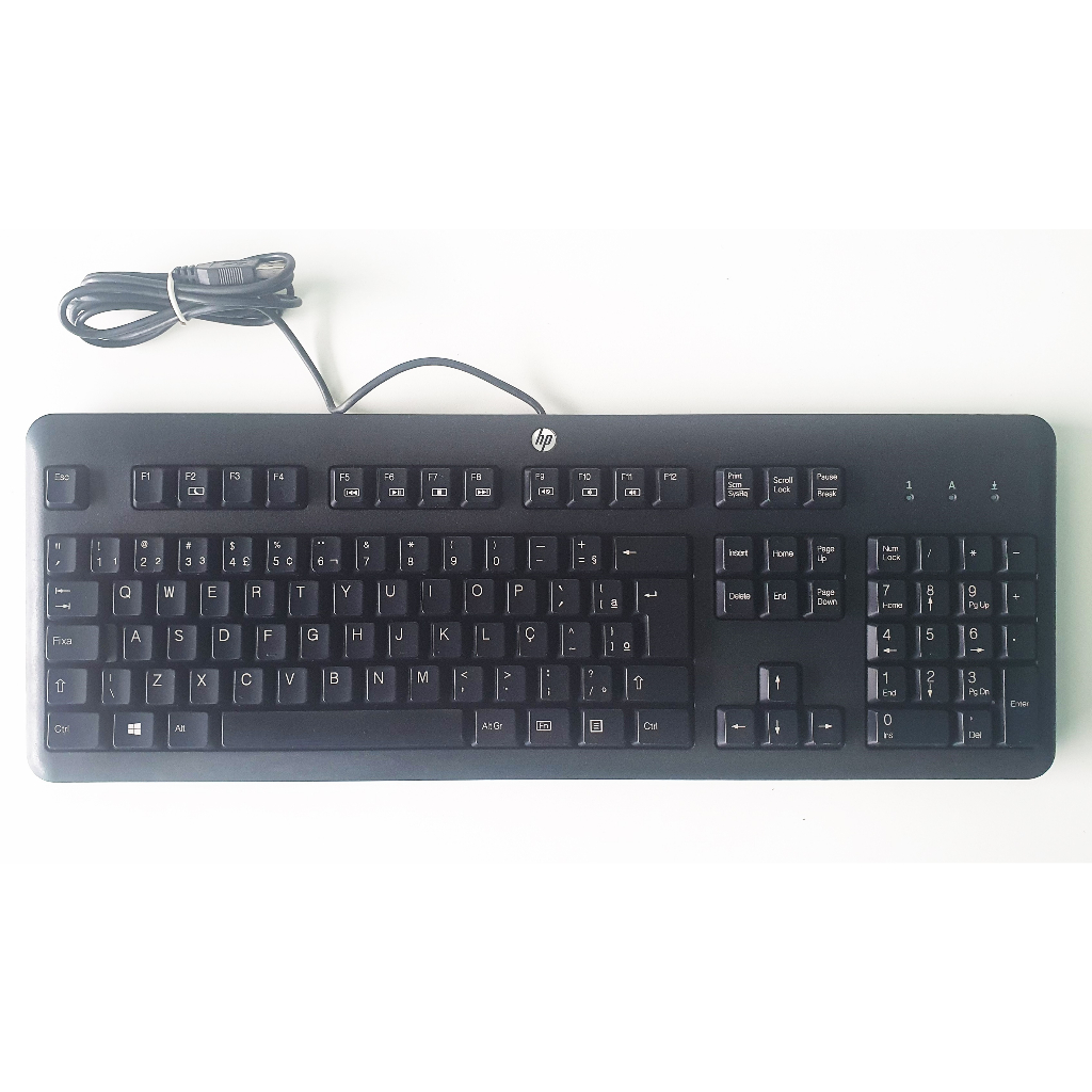 Teclado Hp Original Español Interfaz Usb 672647-163 - Negro - Español Latinoamérica