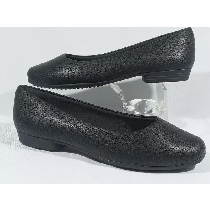 Sapatilha Feminina Bico Redondo Pontilhada Linha Conforto Piccadilly