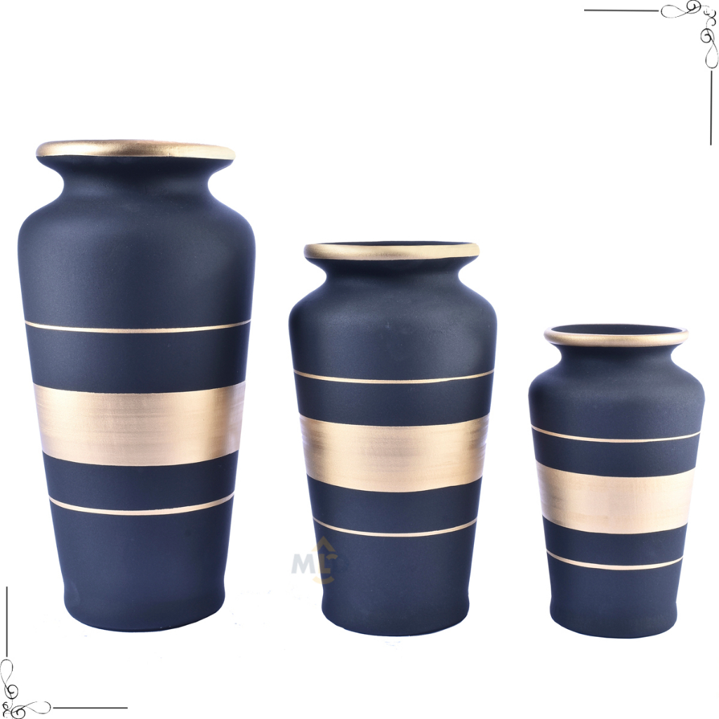 Kit 3 vasos decorativo Peças Trio Dupla Vaso Grande Decorativo para ...
