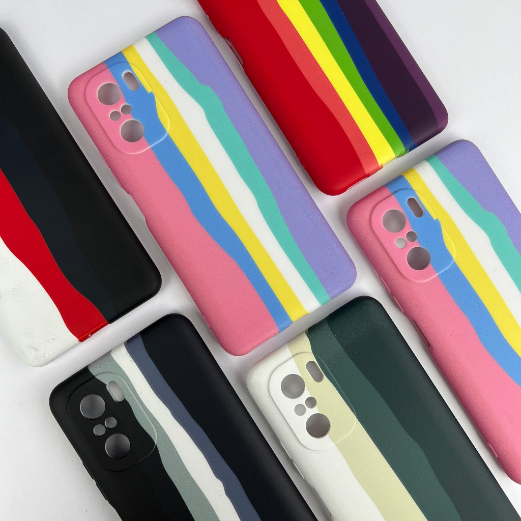 Capinha Arco Íris Colorida Xiaomi Poco F3 / Mi 11X / Mi 11i / Capa Para Celular Forrada (CF38)
