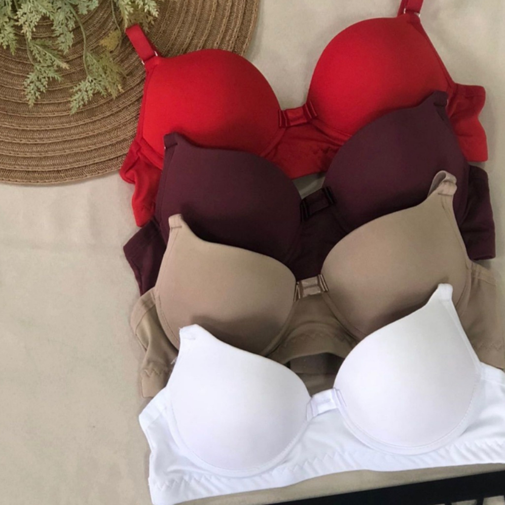 Kit C/4 Sutiã Básico Reforçado Com Bojo Do P Ao Gg Direto da Fábrica soutien sutia sultian