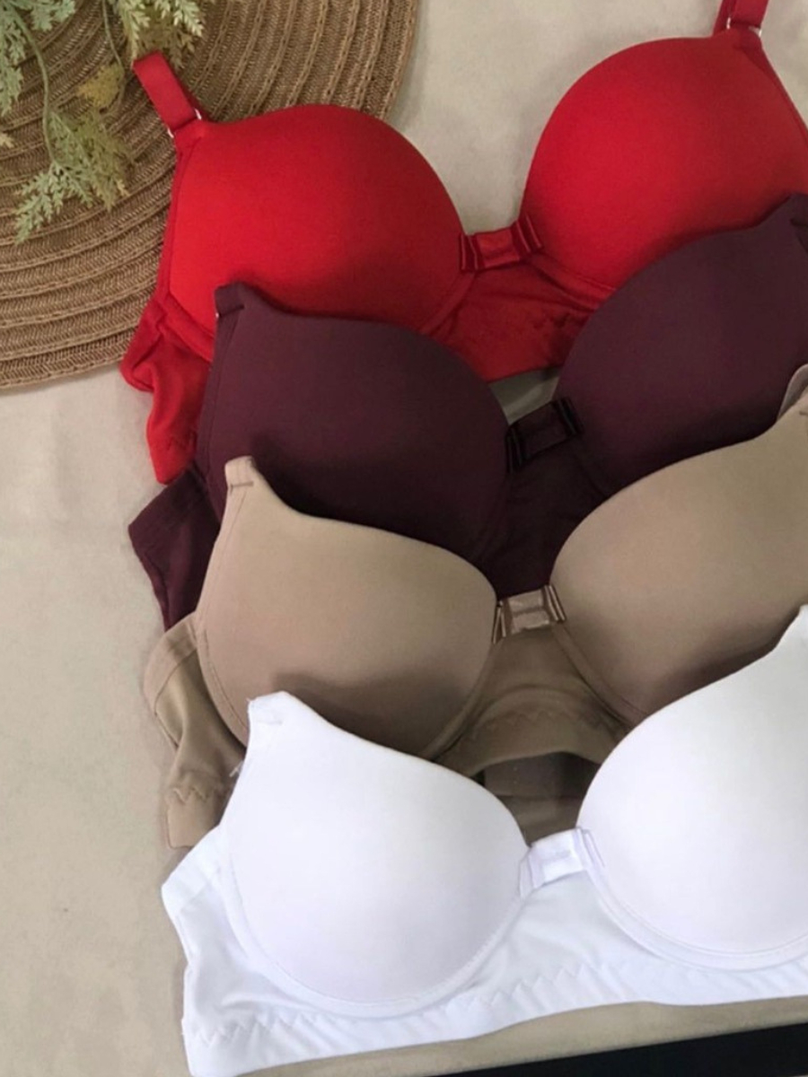 Kit C/4 Ou 2 Sutiã Básico Reforçado Com Bojo Do P Ao Gg Direto da Fábrica soutien sutia sultian