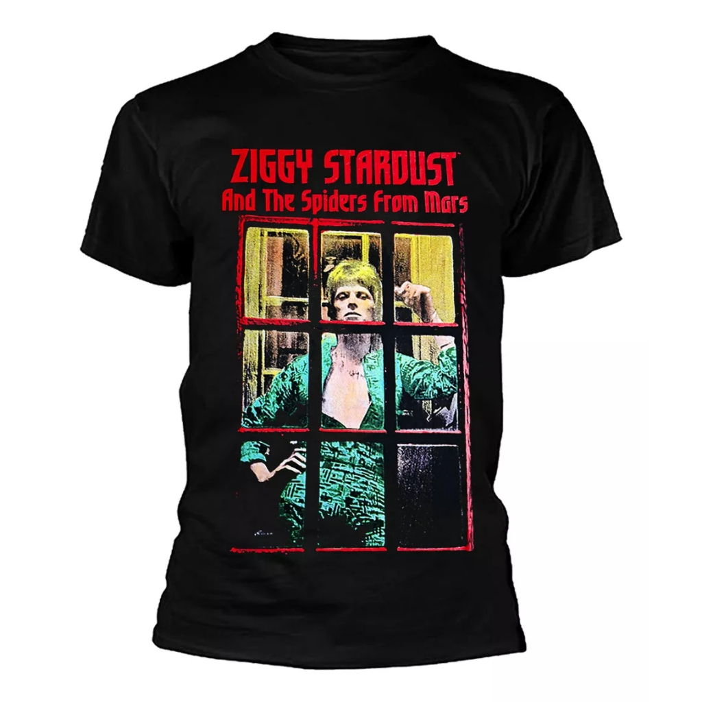 T-shirt Unisexe David Bowie Ziggy Stardust - Manches Courtes, Neuf Avec étiquette