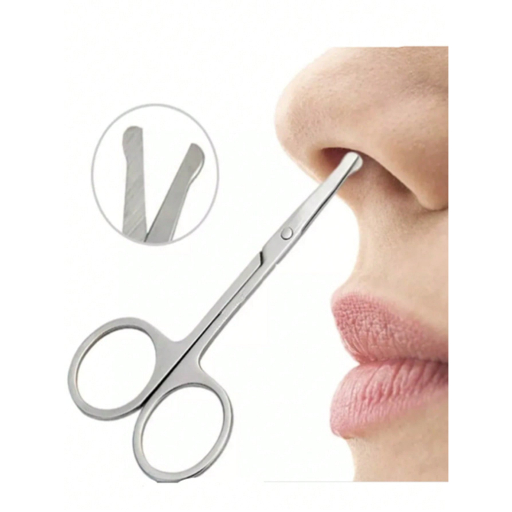 Tesoura Para Corte Pêlo De Nariz Bigode Ponta Arredondada | Shopee Brasil