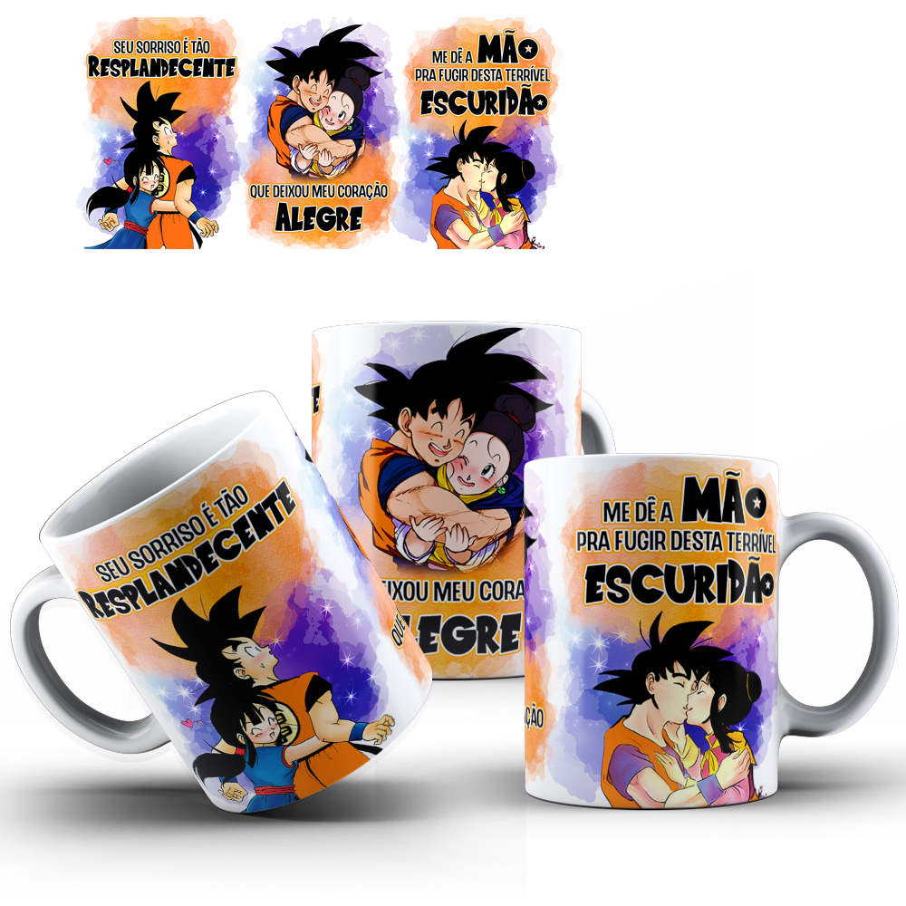 Caneca Dragon Ball COM SEU NOME de Porcelana vários modelos