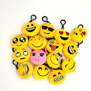 Kit 12 Chaveiro emoji pelúcia ,unidade,casa,carro,chave,mochila,chaveiro personalizado
