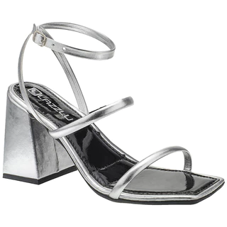 Sandália Feminina Salto Quadrado Bloco Grosso Moda Lazzlu