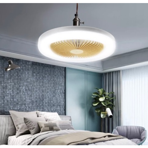 Ventilador Porta Lâmpada De Sofá Estudo Remota Nórdica Economizador De Energia Grande led De Varanda Calma De Vento