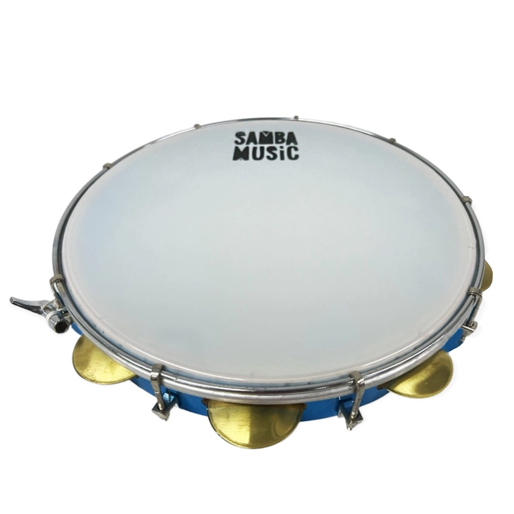 Pandeiro Madeira Pvc Azul Celeste Leitosa Samba Music | Shopee Brasil