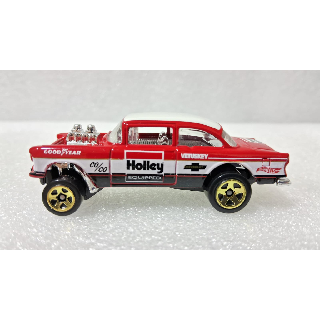 Hot Wheels ’55 Chevy Bel Air Gasser Holley loose