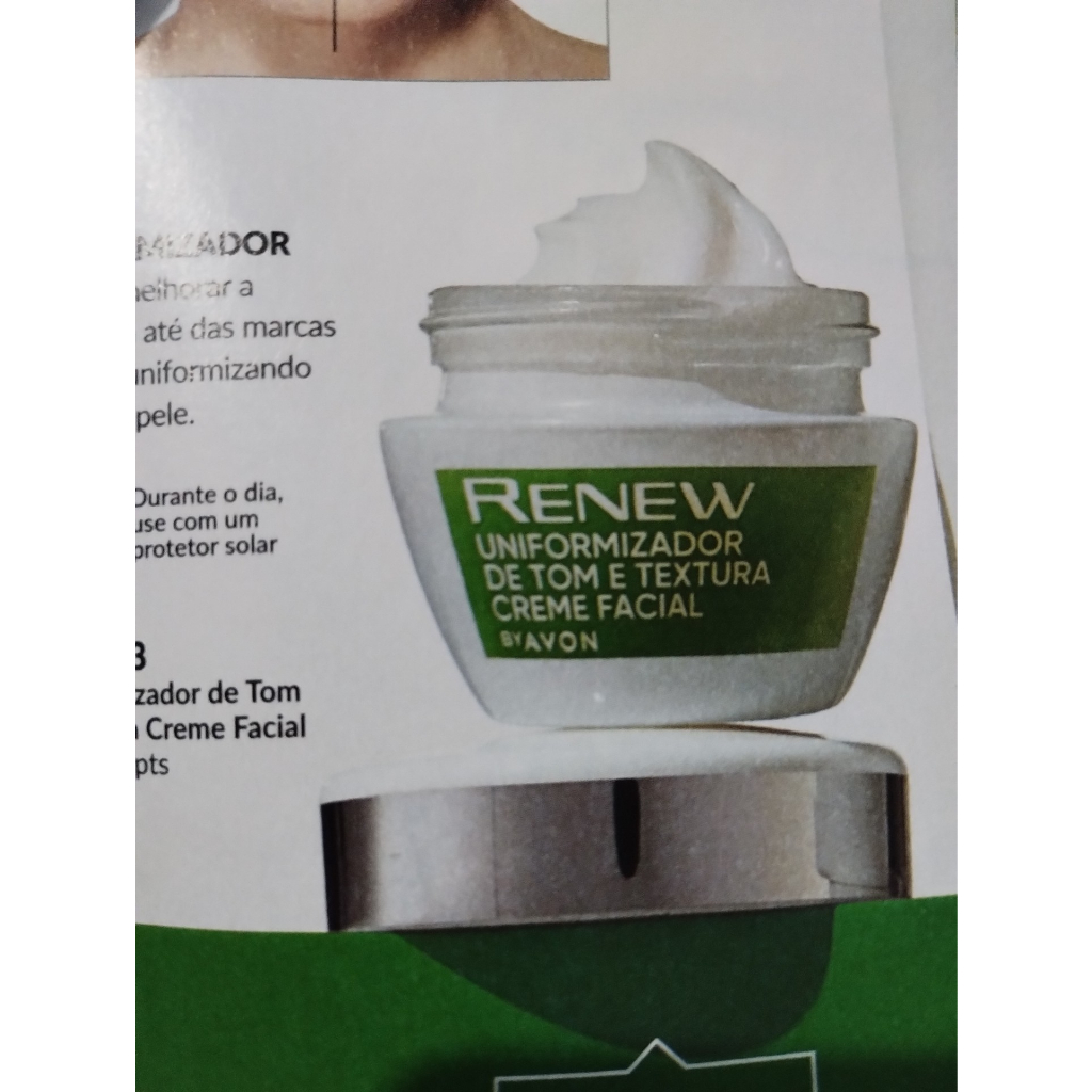 Avon - Renew Creme Facial Uniformizador Tom E Textura - 30g