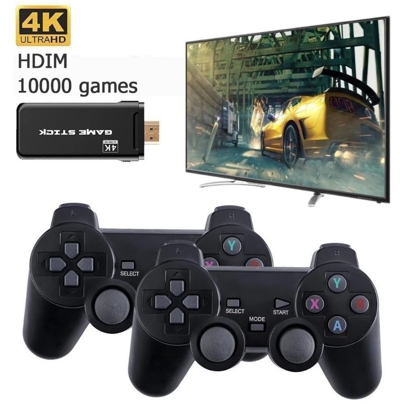 M8 II Mini Console de Videogame, 2K 4K Vara, 10000 Jogos Grátis