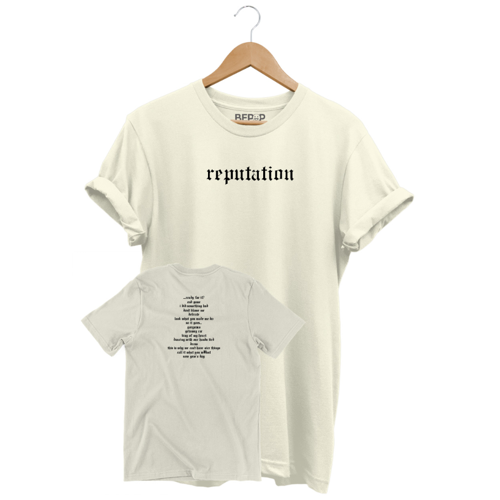 Camiseta Taylor Swift - Reputation (Tracklist) [Unissex] BEPOP ...