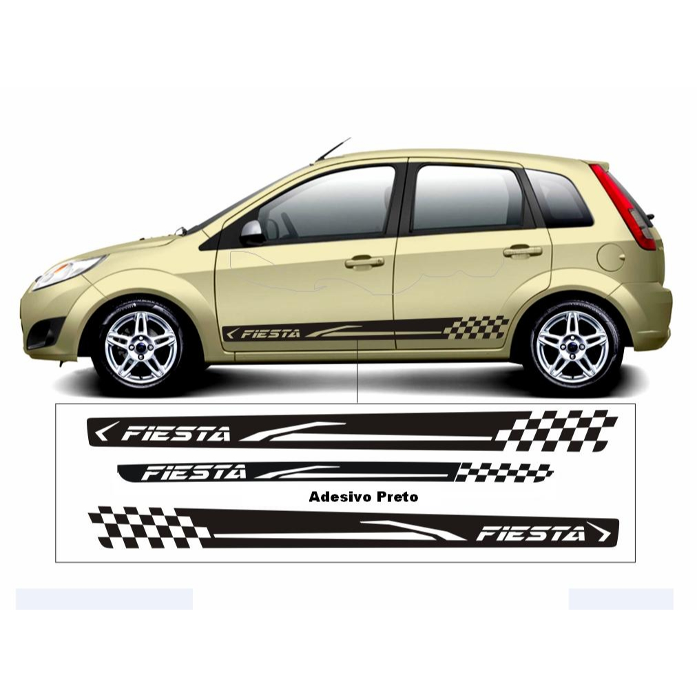 Adesivo Fiesta faixa Lateral Para Fiesta Rocam Hatch | Shopee Brasil