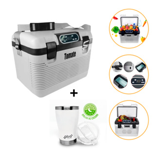 Geladeira Automotiva Para Caminhão e Carros em Geral Portátil 12/24v 19 Litros + Copo Térmico 473ml