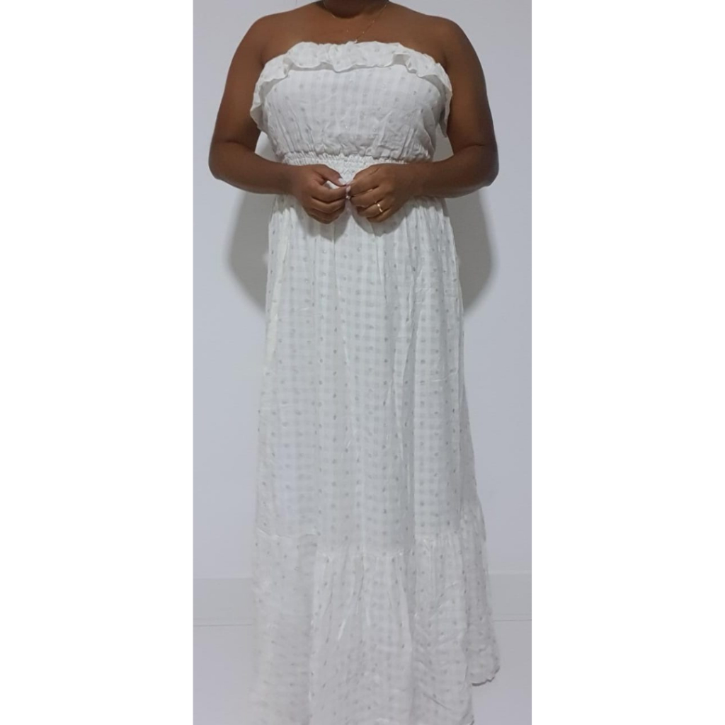 Vestido branco hot sale aquamar