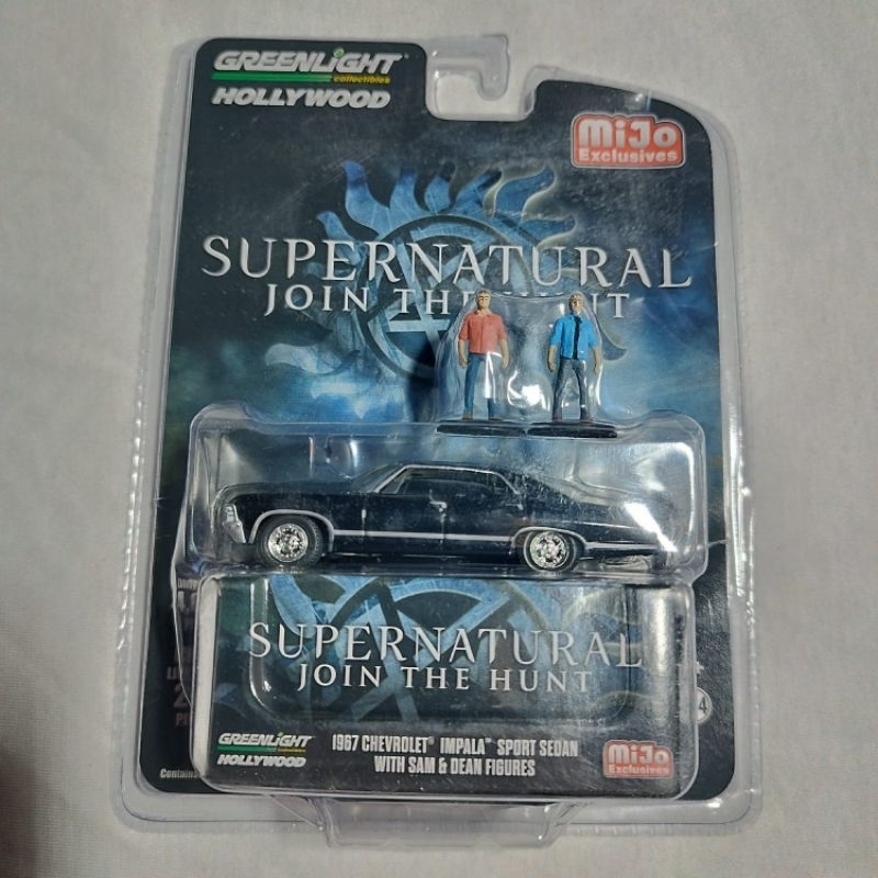 【激レア】supernatural Green Light Greenlight + MIJO: Chevrolet Impala 1967 Supernatural Sam & Dean