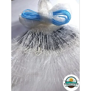 Tarrafa Para Tilapia Cascudo Carpa Pacu 16mts Fio0.50 Malha3.0(6cm)2.50Altura