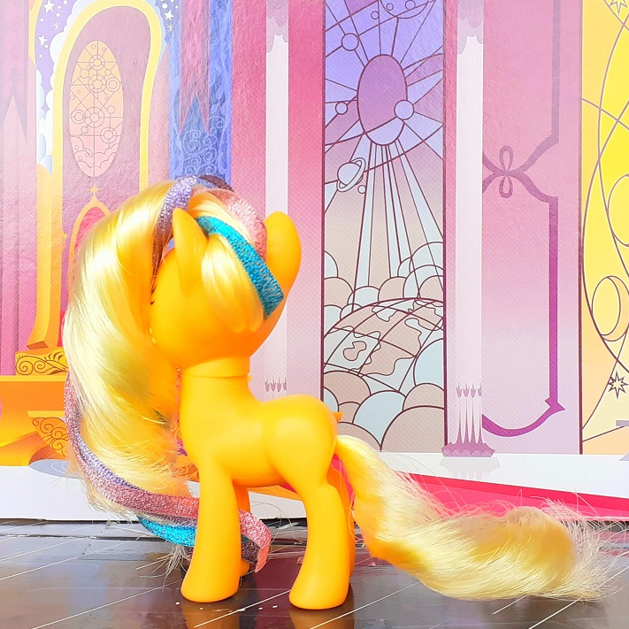My little pony - Applejack - Reboot - Fitas e Glitter - 8cm