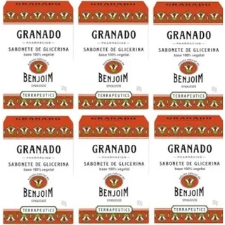 Kit- COM 6 Sabonetes em Barra Terrapeutics Benjoim 90g – Granado