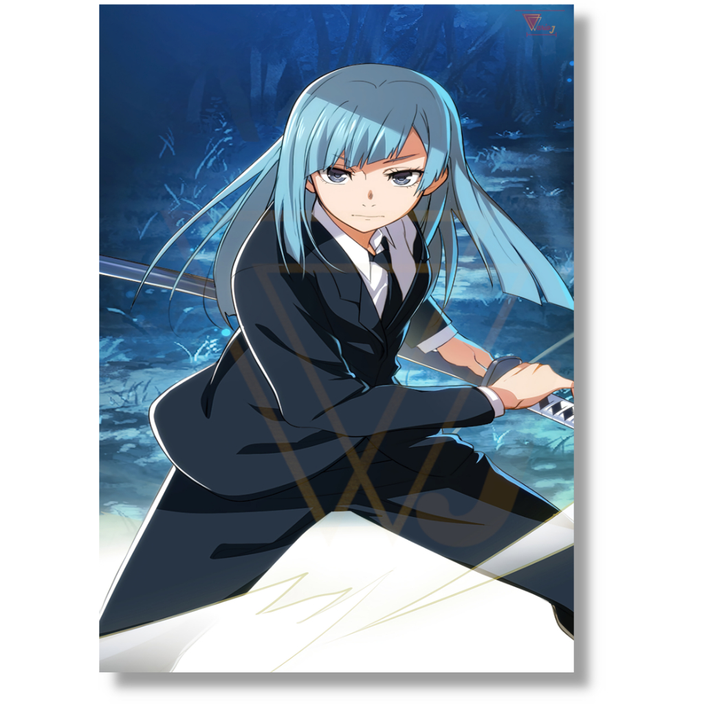 Placa Decorativa Quadro A4 Kasumi Miwa Anime Jujutsu Kaisen A