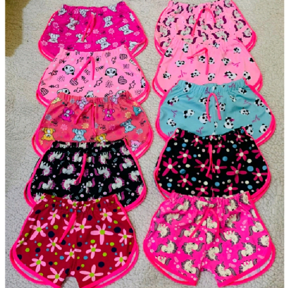 KIT 2 . 3 .4 .5 SHORTS MENINA INFANTIL
