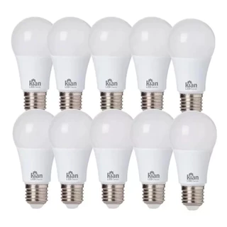 Kit 10 Unidades Lâmpada Led Bulbo Kian 6w Amarela 3000k Bivolt em Oferta na Shopee