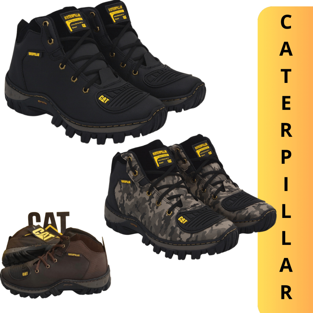 Bota Caterpillar Para Trilha Trabalho Obra Eletricista Cat Kit