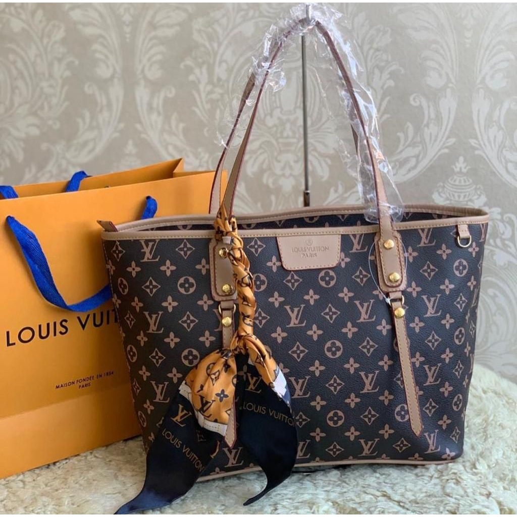 Bolsa Feminina Neverfull Com Ziper