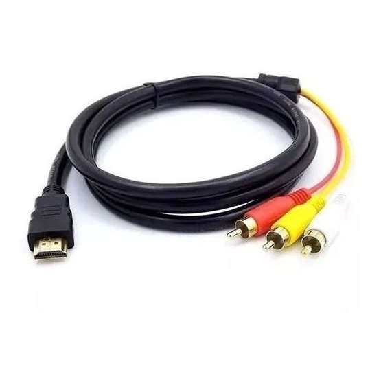CABO ADAPTADOR HDMI MACHO P/ RCA 1.5M