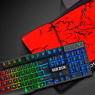 Teclado Gamer Com Led RGB Semi-Mecânico Pc Computador Qualidade Profissional Ozzix Precision