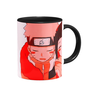 Caneca Otaku De Casal Metadinha - Sasuke e Sakura Shippuden