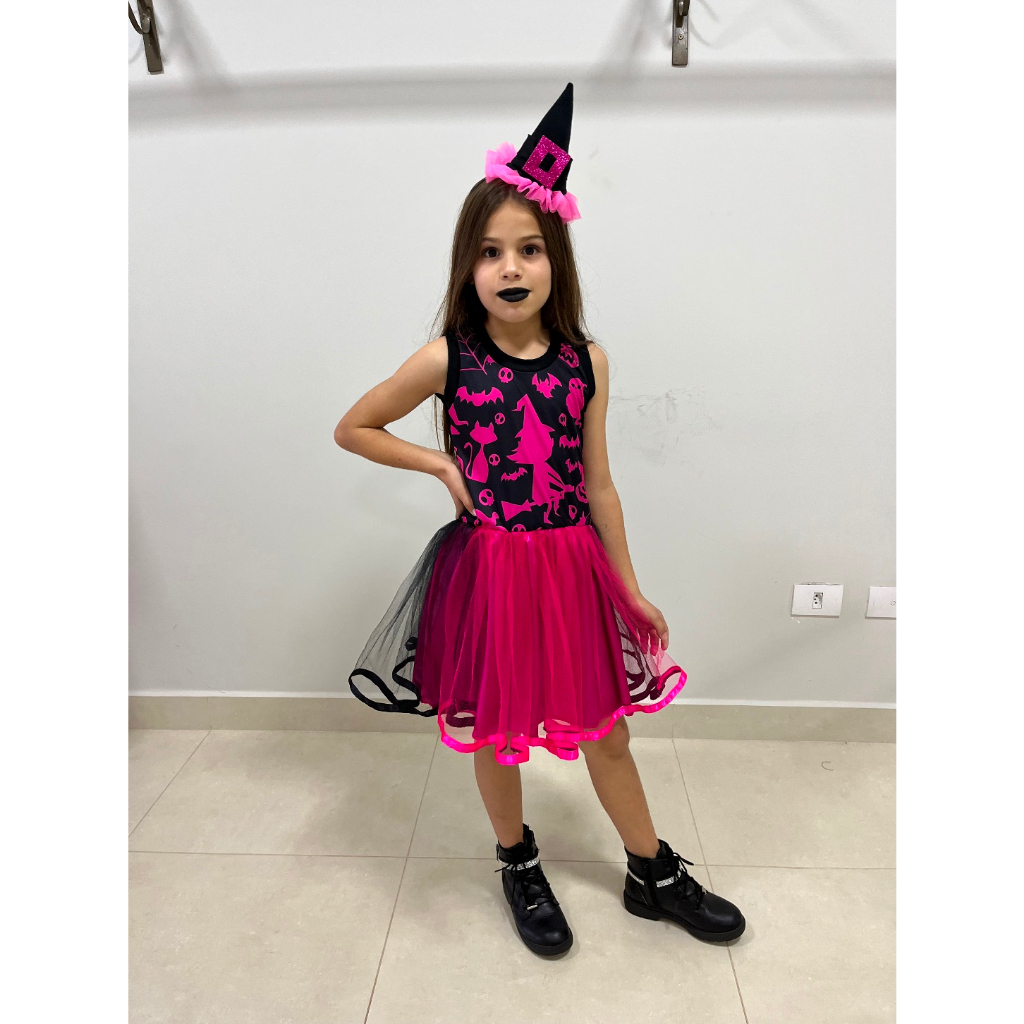 Fantasia Bruxinha Luxo Halloween – Fun kids