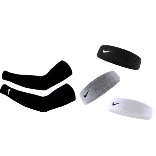 Kit Com Manguito Proteção Solar + Faixa De Esportes Testeira Envio em 24 hrs