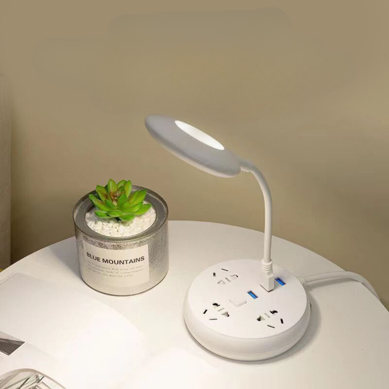 lunarboat Lâmpada De Mesa LED Anel De Controle De Voz Luz Leitura Dobrável USB Aprendizagem Da Cabeceira Não Estroboscópica La