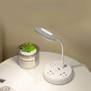 lunarboat Lâmpada De Mesa LED Anel De Controle De Voz Luz Leitura Dobrável USB Aprendizagem Da Cabeceira Não Estroboscópica La