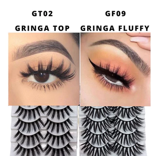 Cílios Postiços MINK Blogueiras GRINGA Volume Max 5 pares
