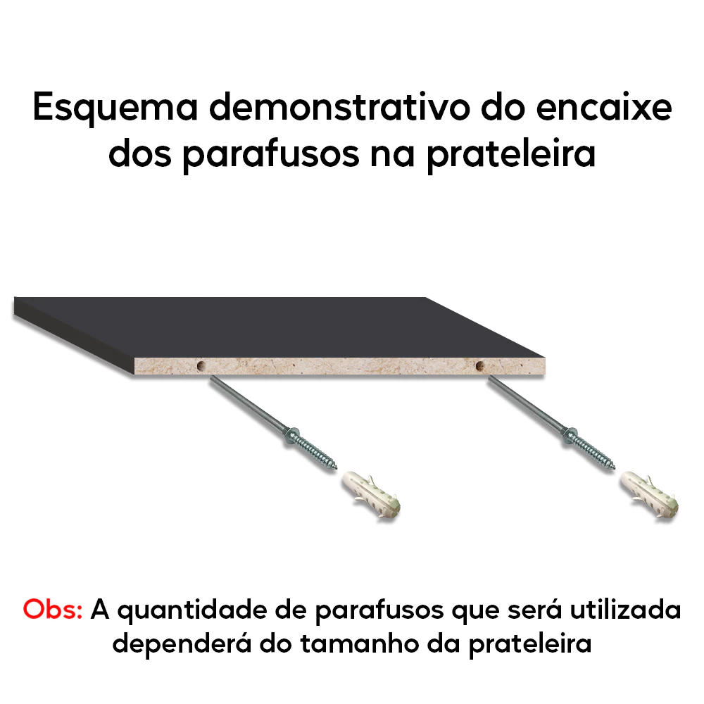 Suporte Invisível Para Nicho. Parafuso Pino Suporte Invisível Prateleira 170mm - 10 peças