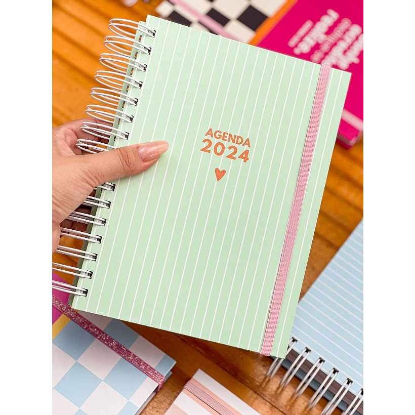 Agenda 2024 - Coleção Cute - Agenda Feminina - Fofa - A5