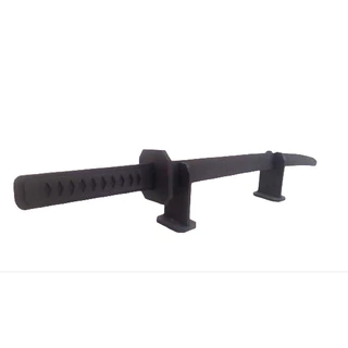 Espada katana com suporte mdf brinquedo