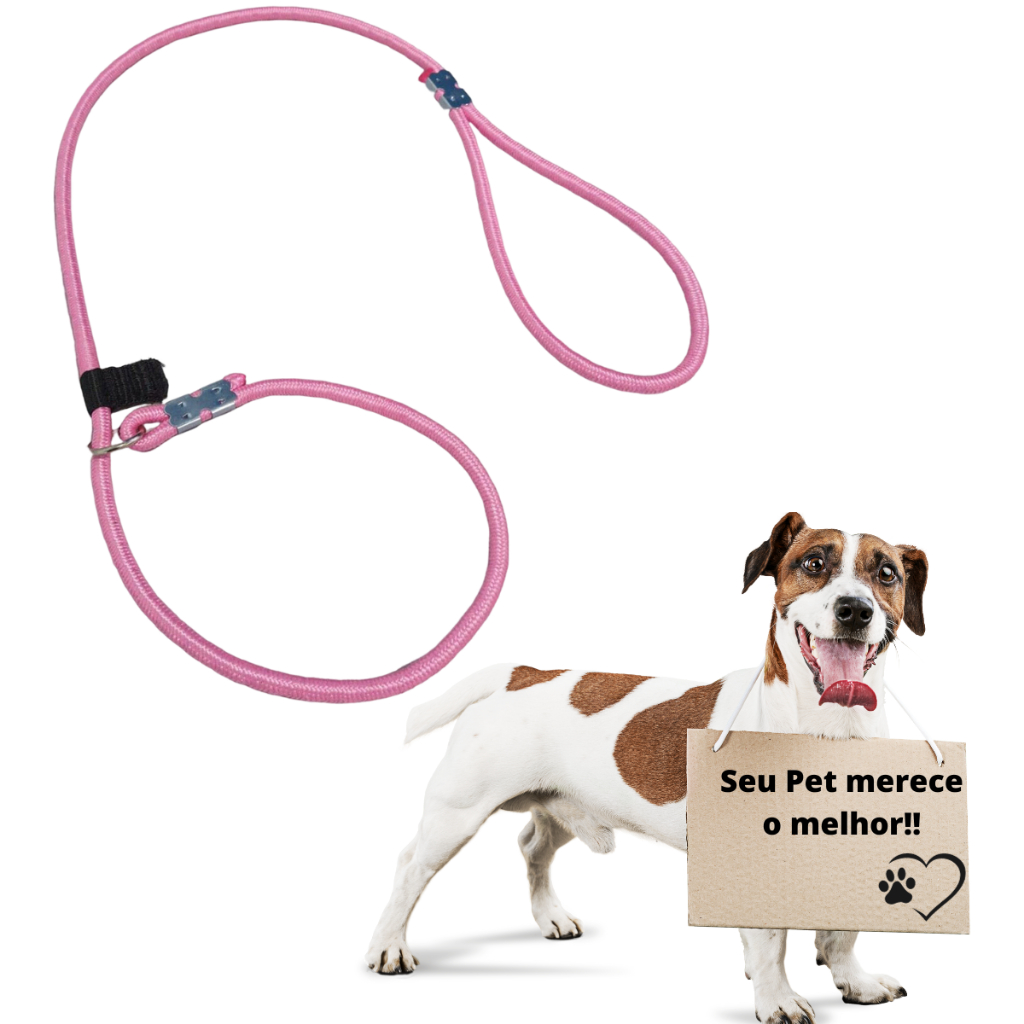 Guia Unificada Enforcador Coleira Adestramento Cachorro pequeno, médio e grandes