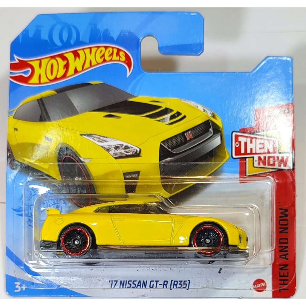 HOT WHEELS - 17 Nissan GT-R [R35] Amarelo - THEN AND NOW MATTEL ...