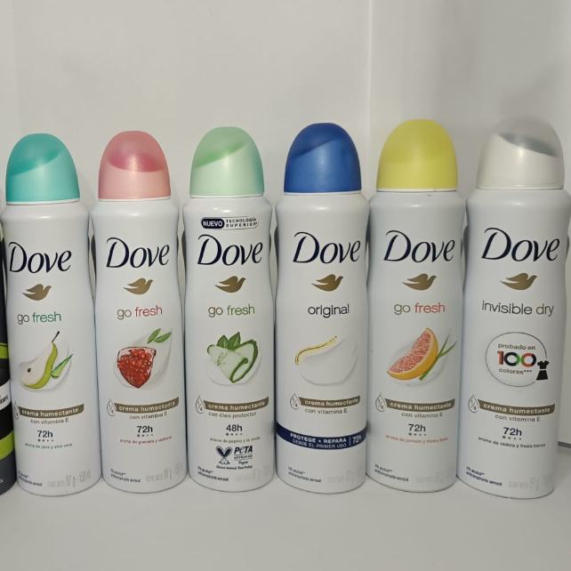 KIT 4 Desodorantes DOVE FRAGRANCIAS FEMININO Aerosol promoção 150ml original
