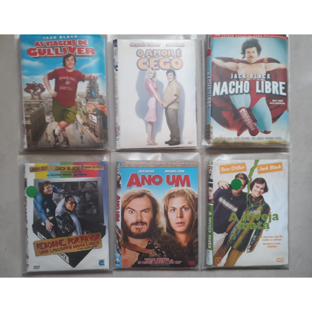 Dvd Coleção de Filmes de Comédia Ben Stiler e Jack Black