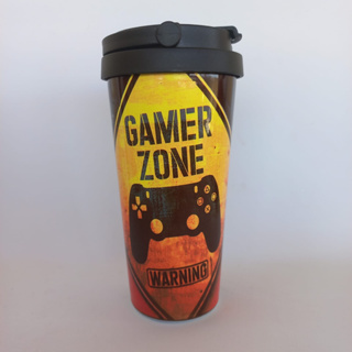 Copo Termico Game Zone Vácuo 500 ml Com Tampa.