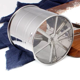 Manual Inox Peneirar Tapioca Farinha Açucar Multiuso Universal Paolvilhador Tapioqueira Com Gatilho Peneira 10x5x9