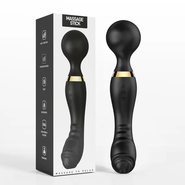 Vibrador de varinha mágica AV Powerful Double Heads para mulheres ponto G