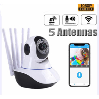 Camera IP Wiffi Robo HD áudio Onvif visão noturna 5 Antenas bebe