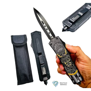 Canivete Automático Samurai Abertura Frontal E Quebra Vidro
