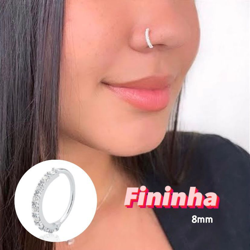 1 Pc Jóias De Perfuração Do Nariz De Aço Inoxidável Estrela Coração  Piercings Cross Nose Ring L Shape Nostril Piercing Jewelry 20G